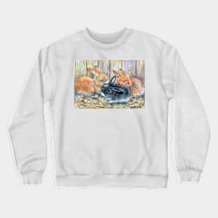 Cute rabbits. Crewneck Sweatshirt